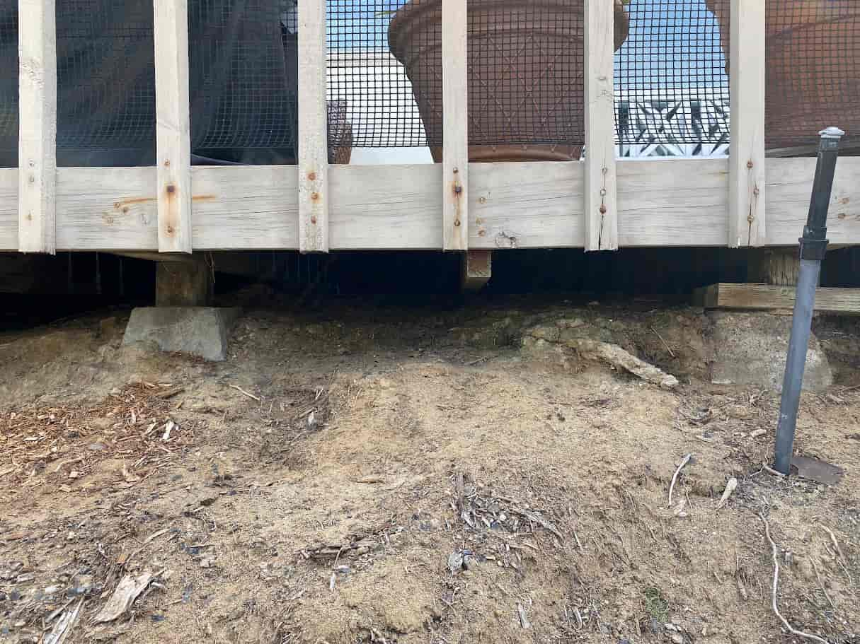 Finished custom deck built to spec